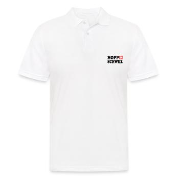 Hopp schwiiz - Männer Poloshirt - Weiß - Vorne - Kai (181cm)