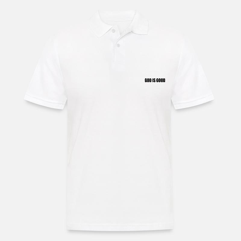 God is good - Männer Poloshirt - Weiß