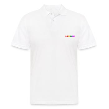 Love wins - Men's Polo Shirt - white - Front - Kai (181cm)