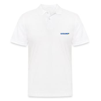 Ukraine - Polo Homme - blanc - Devant - Kai (181cm)