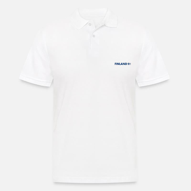 Finnland - Männer Poloshirt - Weiß