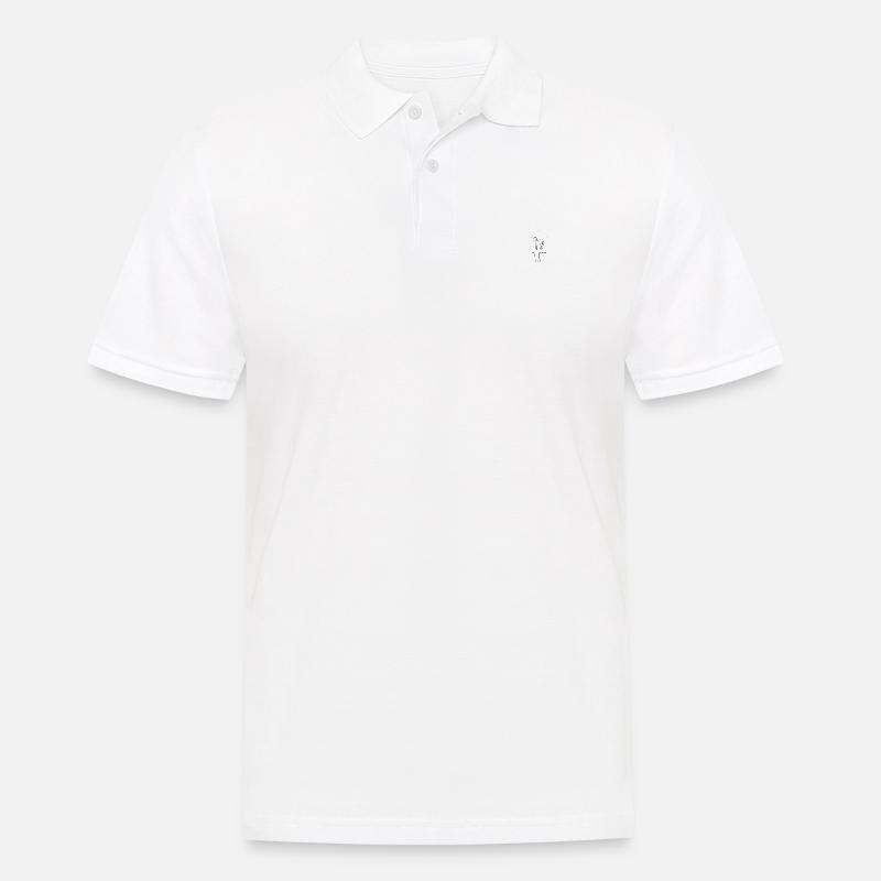 Pony-Pilot - Männer Poloshirt - Weiß