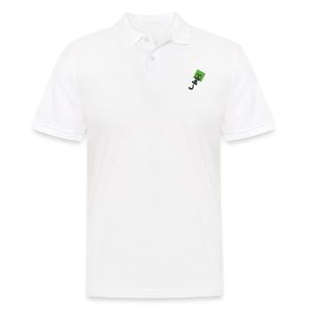 petit chaton noir - Polo Homme - blanc - Devant - Kai (181cm)