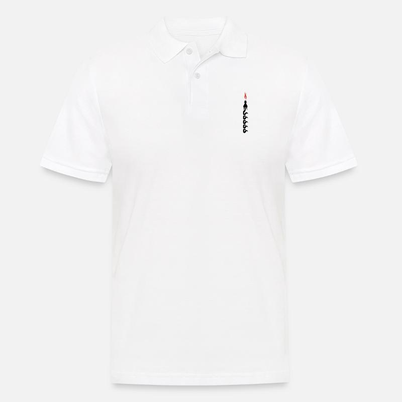 draak - Männer Poloshirt - Weiß