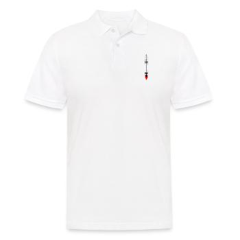 Vecteur de vol spatial spatial de fusée spatiale - Polo Homme - blanc - Devant - Kai (181cm)