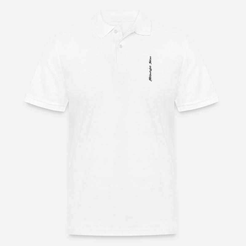 midnightstar 6 Ärmel - Männer Poloshirt - Weiß