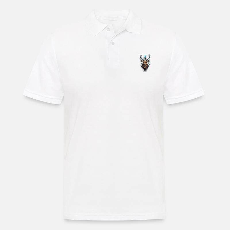 Deer antlers - Men's Polo Shirt - white