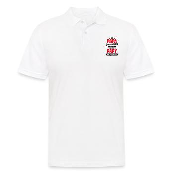 Un Papa Formidable Donne Un Papy Exceptionnel - Polo Homme - blanc - Devant - Kai (181cm)