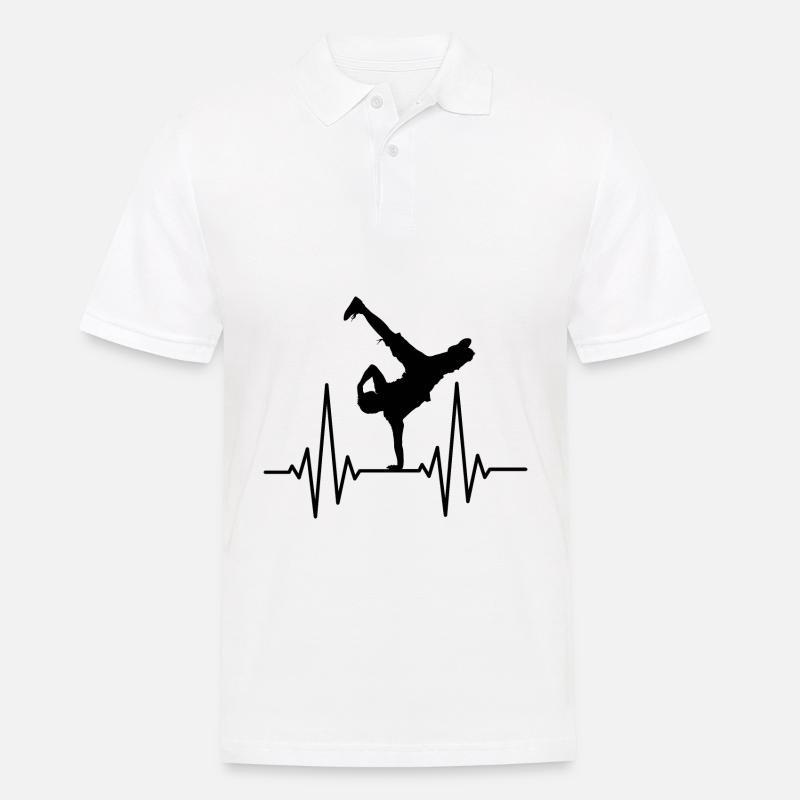 Breakdance Breakdancer Hip Hop Geschenk - Männer Poloshirt - Weiß