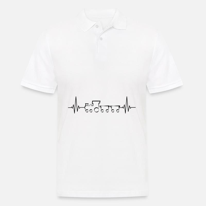 Train train train conducteurs de train - Polo Homme - blanc