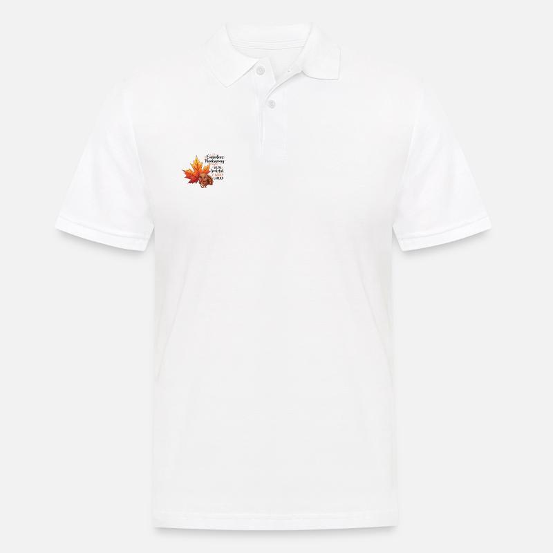Grateful Canadian - Männer Poloshirt - Weiß