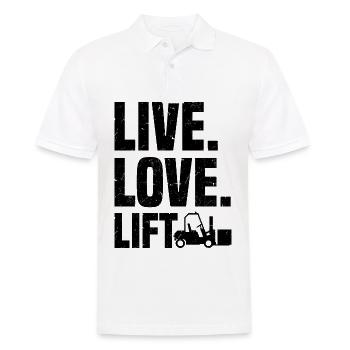 Forklift Driver | Forklift Profession Gifts - Men's Polo Shirt - white - Front - Kai (181cm)