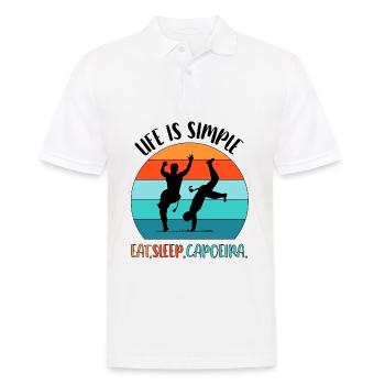 Capoeira - Polo Homme - blanc - Devant - Kai (181cm)