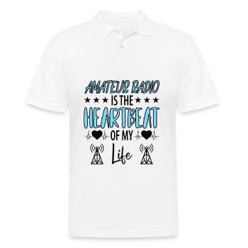 Amateurfunk Funker Funkgerät Funkamateur Vintage - Männer Poloshirt - Weiß - Vorne - Kai (181cm)