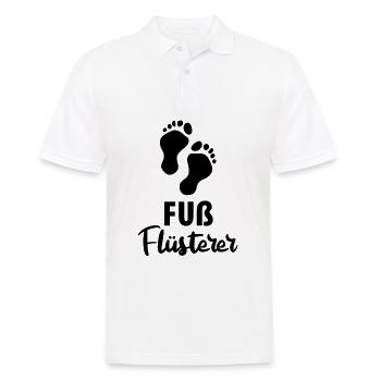 Fußpflege Pediküre Podologe Nagelstudio Geschenk - Männer Poloshirt - Weiß - Vorne - Kai (181cm)