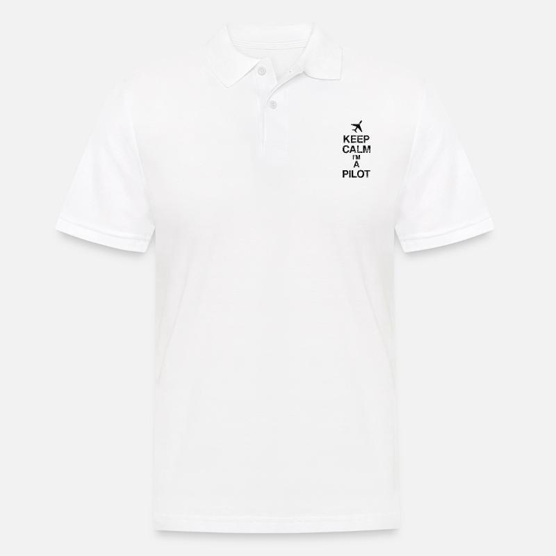 Pilot Pilotenschein Flugplatz Ultra Leicht - Männer Poloshirt - Weiß