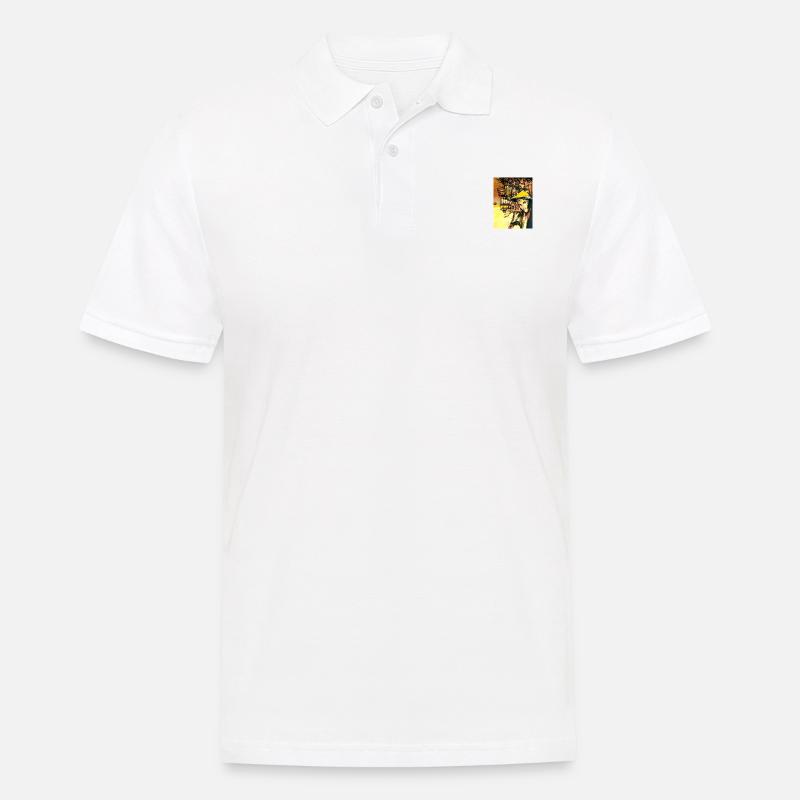 Kunst Gemälde - Männer Poloshirt - Weiß