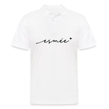 Nom cursif de l’esmée - Polo Homme - blanc - Devant - Kai (181cm)