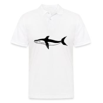 Wal - Männer Poloshirt - Weiß - Vorne - Kai (181cm)