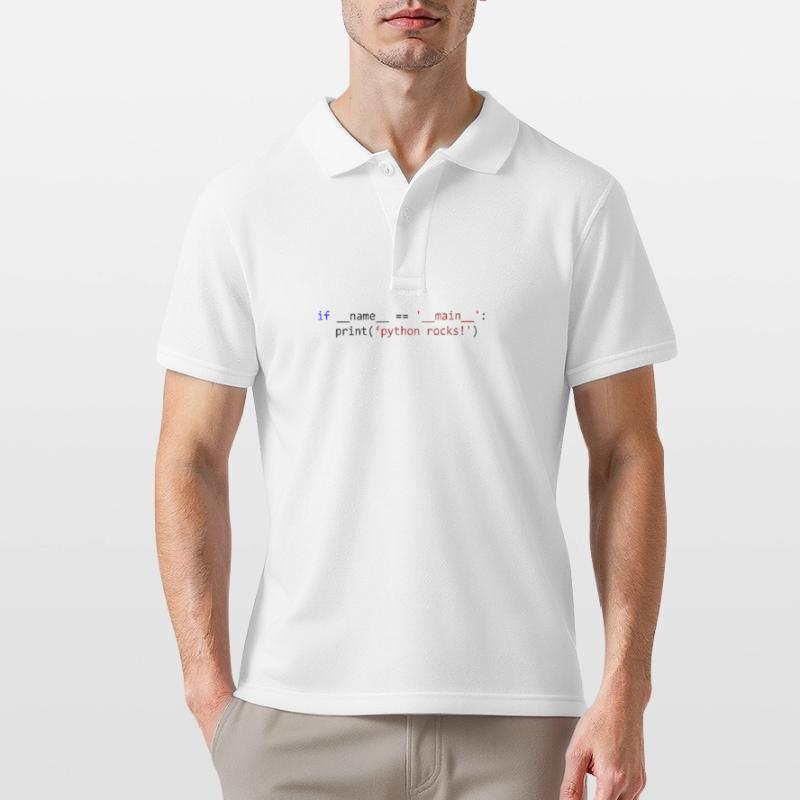 Python rocks Männer Poloshirt