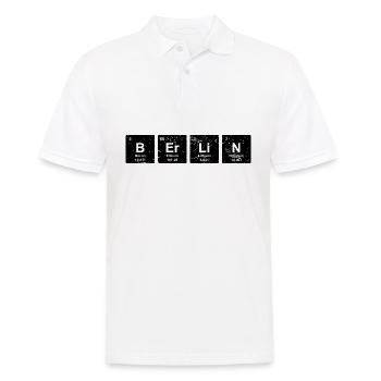 BERLIN ELEMENTS drôle cadeau capital - Polo Homme - blanc - Devant - Kai (181cm)