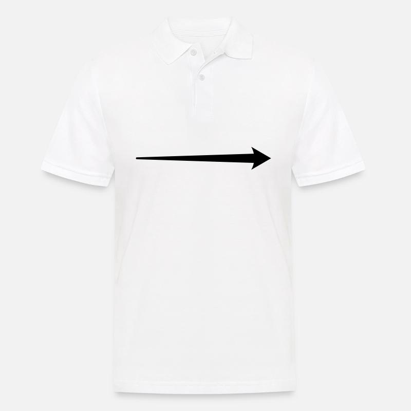 Pfeil Motiv - Männer Poloshirt - Weiß