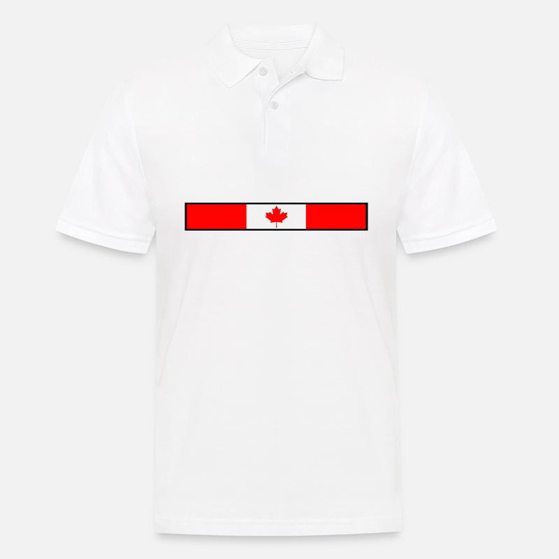 Drapeau du Canada - Polo Homme - blanc