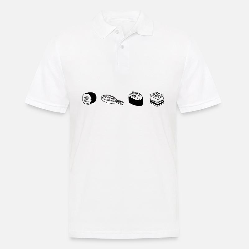 Sushi - Männer Poloshirt - Weiß