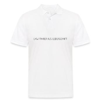 lkw fahrer aus leidenschaft - Männer Poloshirt - Weiß - Vorne - Kai (181cm)
