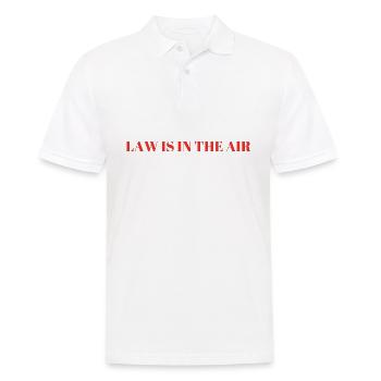 Law is in the air lawyer saying profession gift - Men's Polo Shirt - white - Front - Kai (181cm)