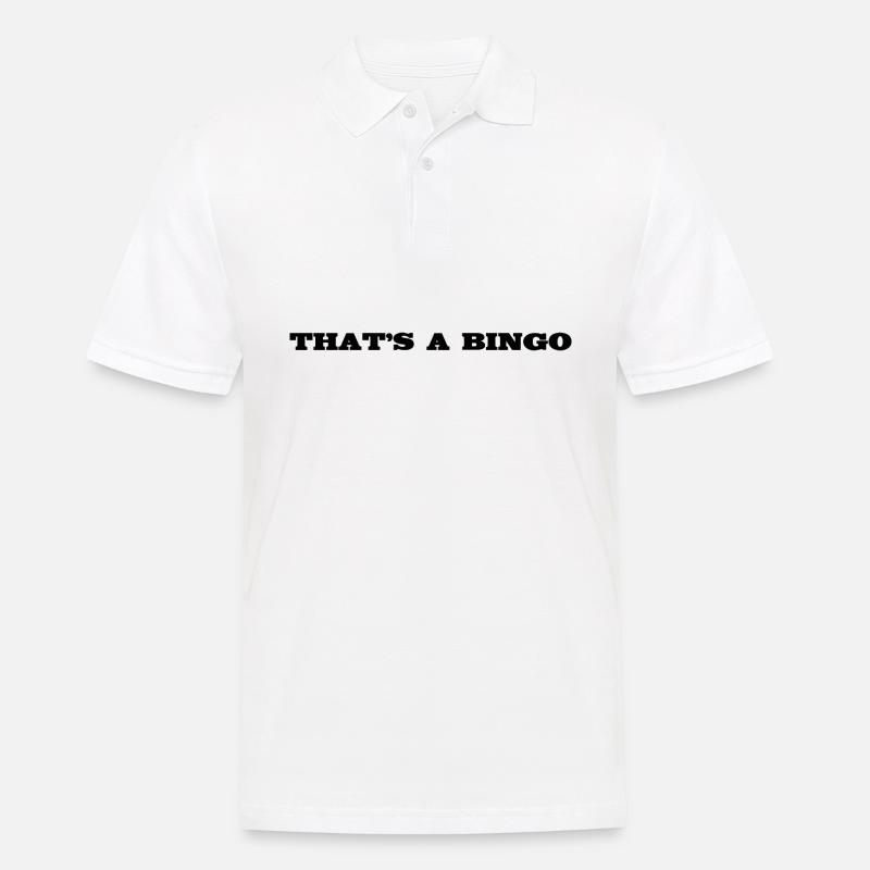Das ist ein Bingo inglorius Bastarde Zitat - Männer Poloshirt - Weiß