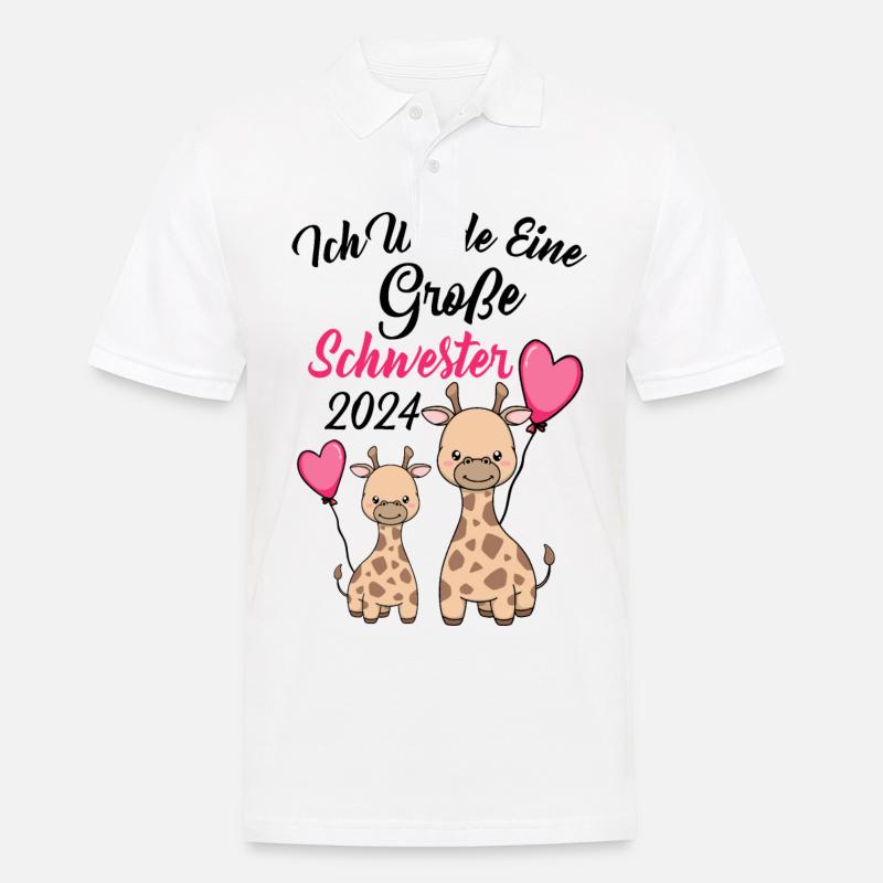 Große Schwester 2024 - Männer Poloshirt - Weiß