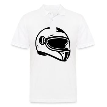 Helm - Männer Poloshirt - Weiß - Vorne - Kai (181cm)