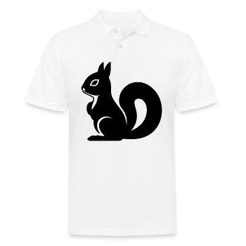 squirrel - Men's Polo Shirt - white - Front - Kai (181cm)