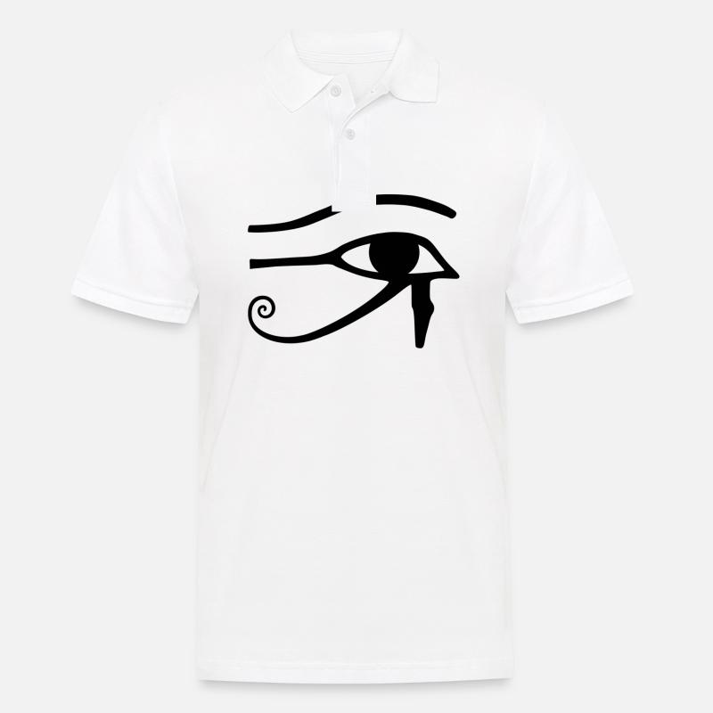oeil de horus oeil de l'horus ancienne Egypte - Polo Homme - blanc