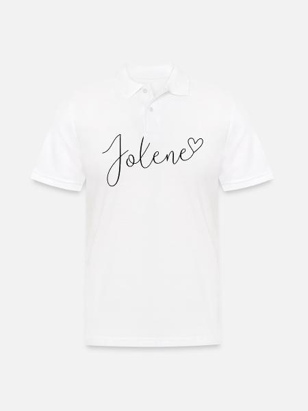 Jolene Name First Name Girl - Men's Polo Shirt - white