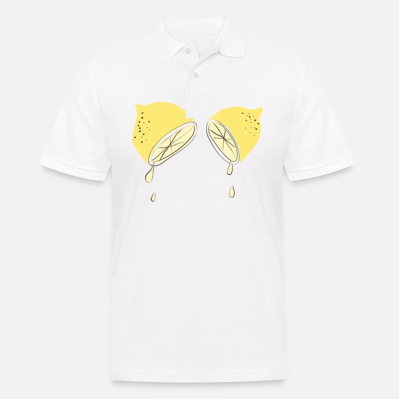 Wenn das Leben dir Zitronen gibt... - Männer Poloshirt - Weiß