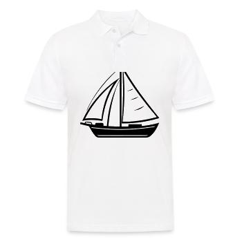 Bateau a voile - Polo Homme - blanc - Devant - Kai (181cm)