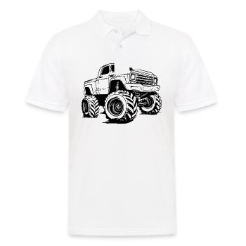 Monster Truck Monster Truck Lover Fan - Polo Homme - blanc - Devant - Kai (181cm)