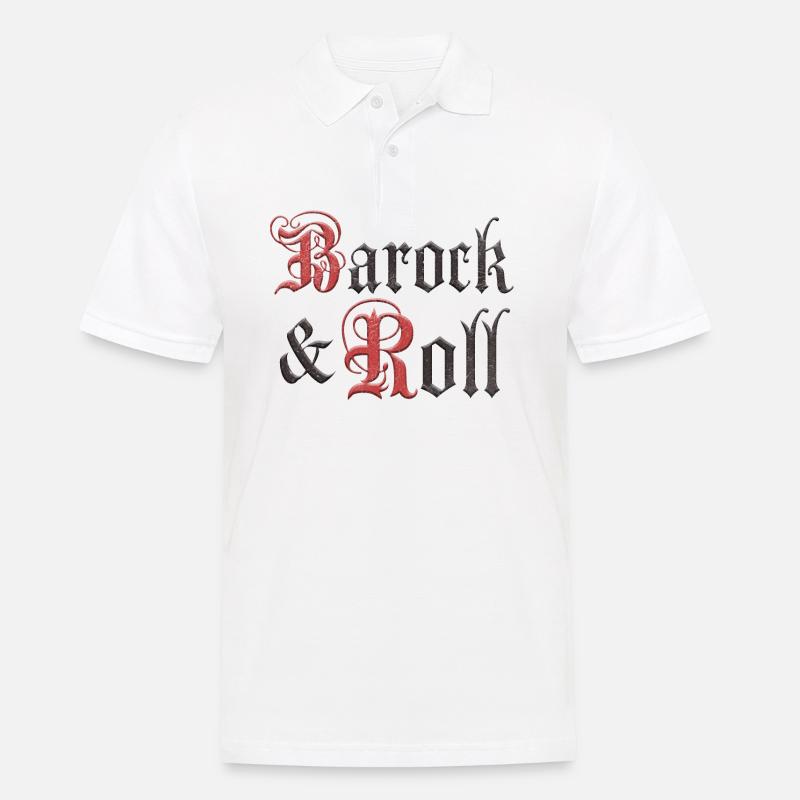 Barock & Roll - Männer Poloshirt - Weiß