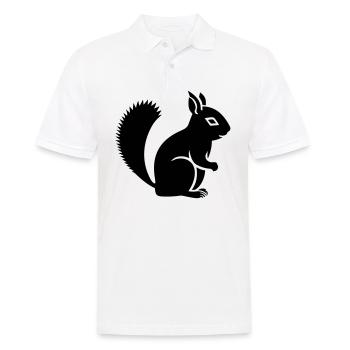 squirrel - Men's Polo Shirt - white - Front - Kai (181cm)