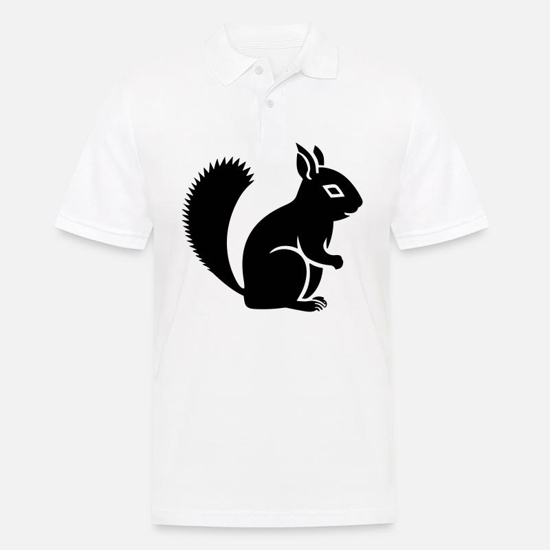 squirrel - Men's Polo Shirt - white