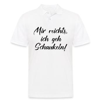 mir reichts ich geh schaukeln - Männer Poloshirt - Weiß - Vorne - Kai (181cm)