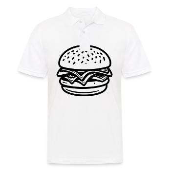 Hamburger - Polo Homme - blanc - Devant - Kai (181cm)