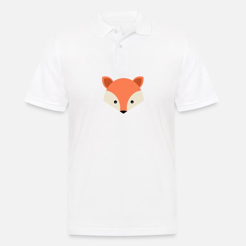 Sweet Fox - Männer Poloshirt - Weiß