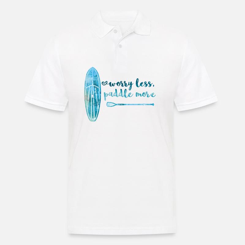 Worry less paddle en savoir plus Stand Up Paddle Board SUP - Polo Homme - blanc