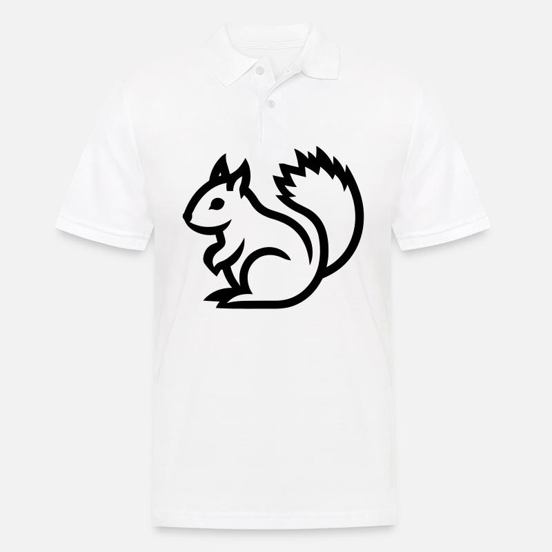 ecureil - Polo Homme - blanc