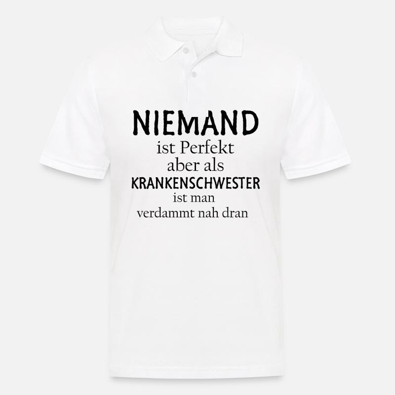 Krankenschwester - Männer Poloshirt - Weiß