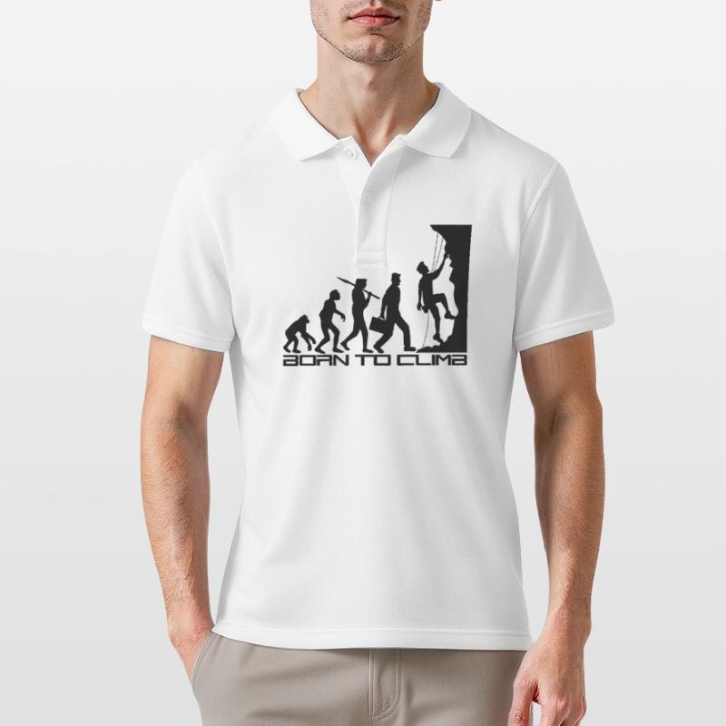né pour gravir l'évolution évolution née raide Polo Homme