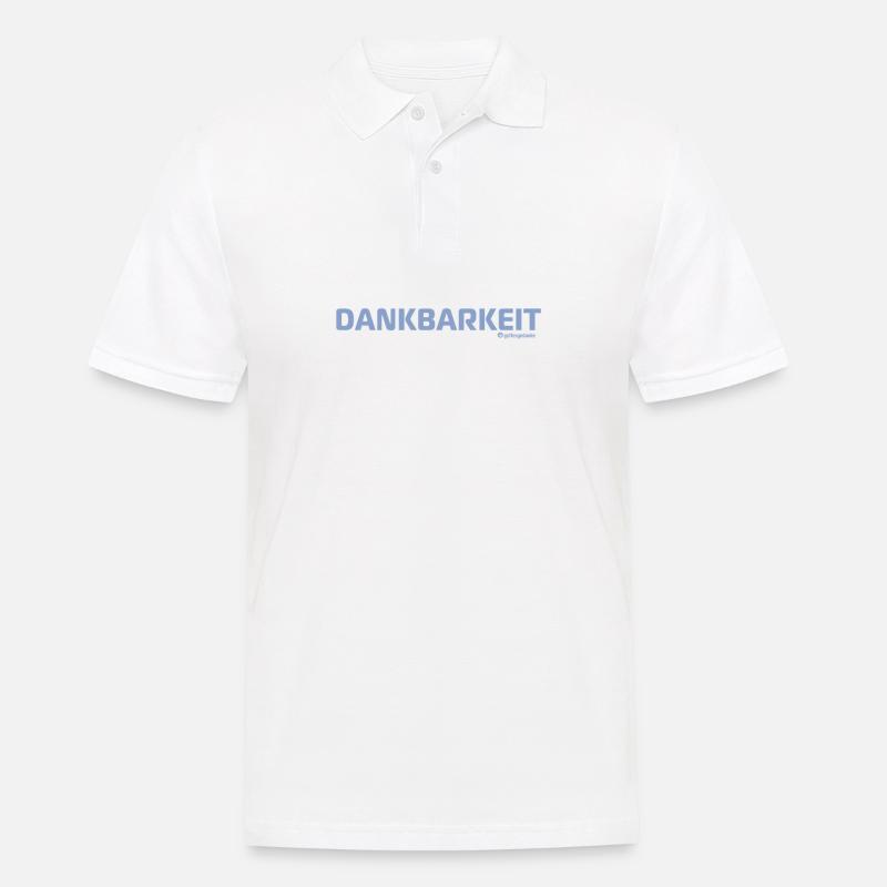 gottesgedanke dankbarkeit - Männer Poloshirt - Weiß